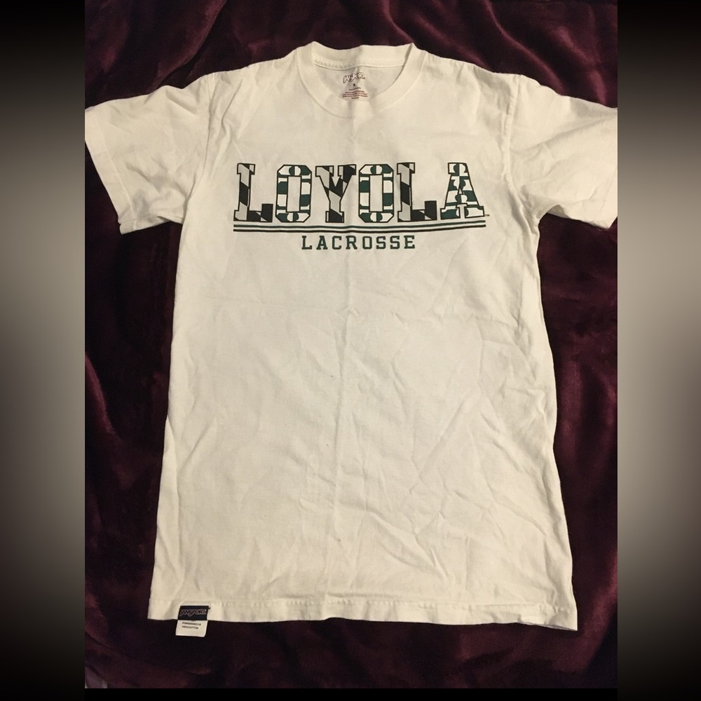 White Loyola Lacrosse T-Shirt